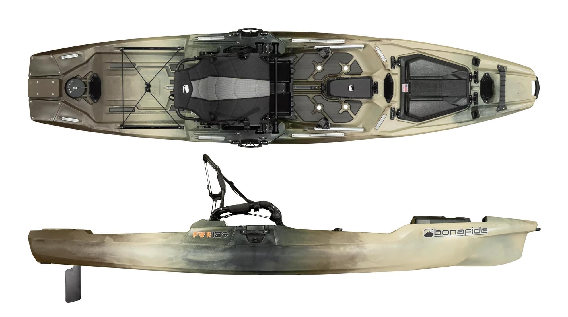 Bonafide Kayaks PWR129 Fishing Kayak(Camo)
